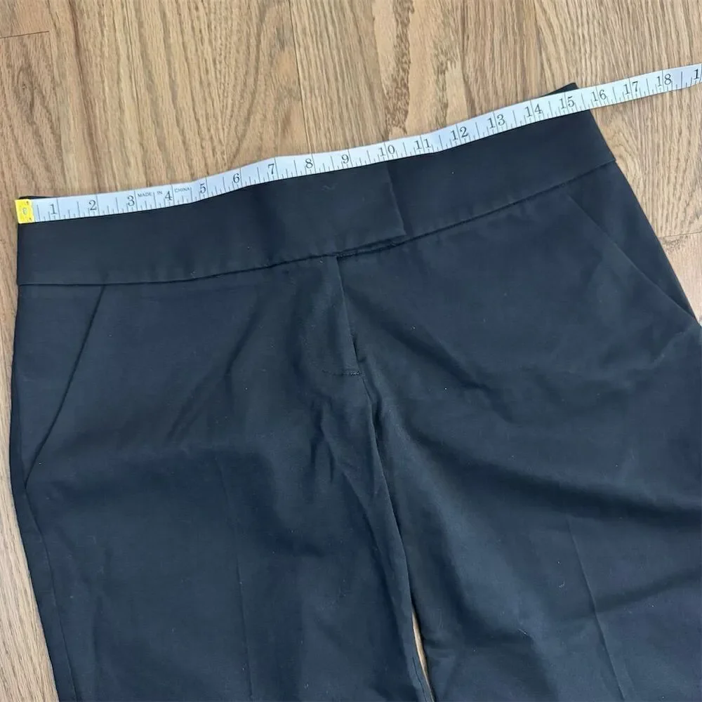 Bebe Black Bootcut Dress Pants Women's Size 6 Business Mid-Rise